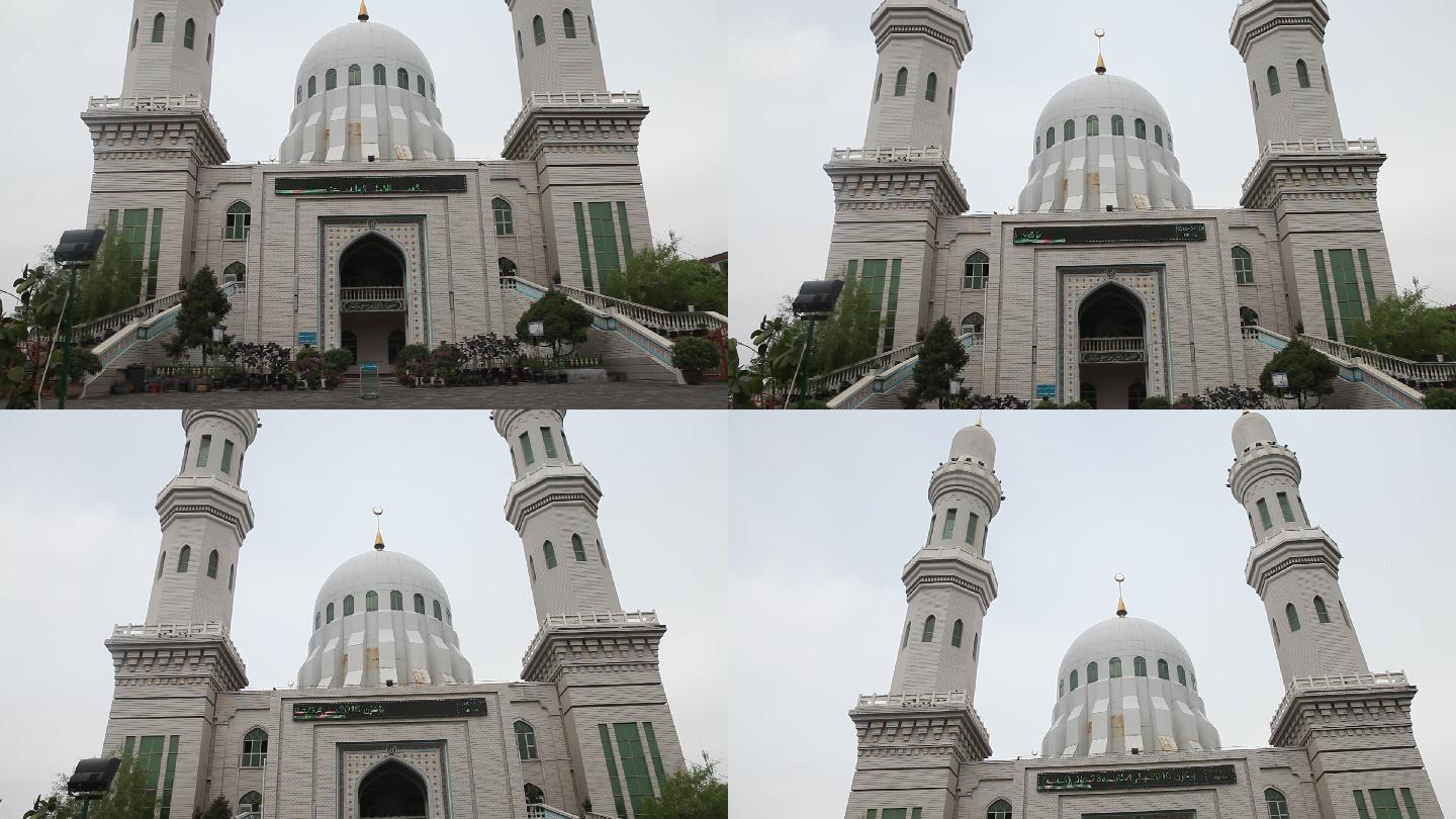新疆伊宁市拜图拉清真寺拜图拉清真寺空镜