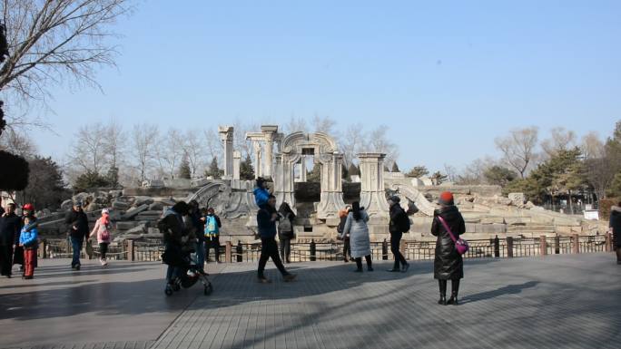 北京冬季圆明园大水法丨实拍丨