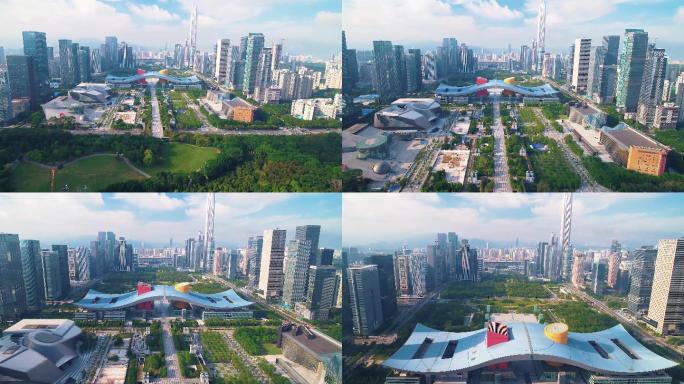 4k深圳市民中心深圳中轴线超高清视频