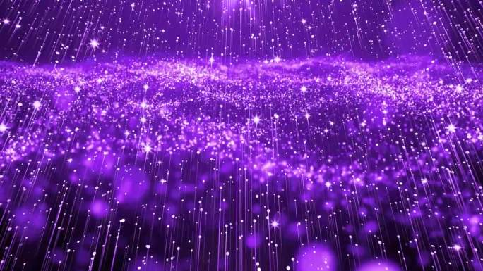 紫色星空海洋