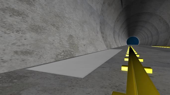 高铁隧道施工三维动画演示素材
