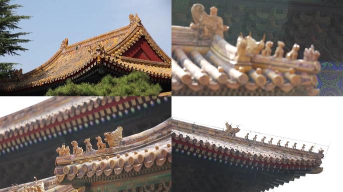 中国宫殿细节之飞檐走兽