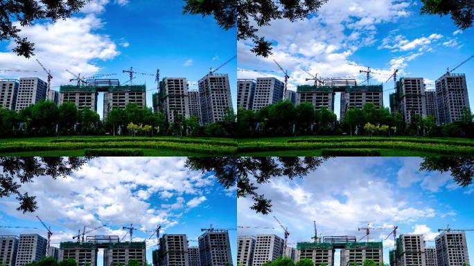 兰州新区建筑延时摄影