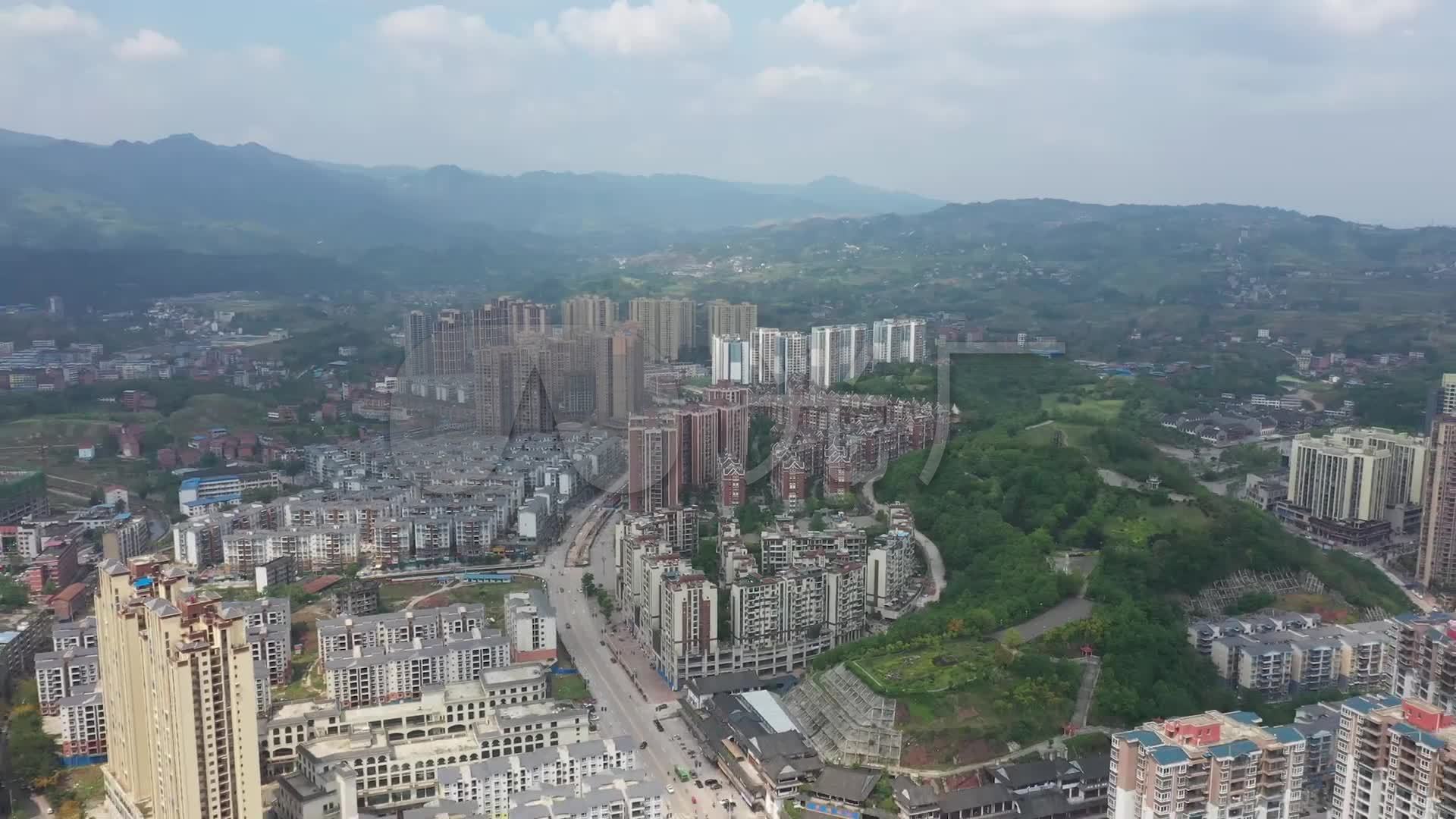 航拍邻水县城_1920x1080_高清视频素材下载(编号:3546638)_实拍视频