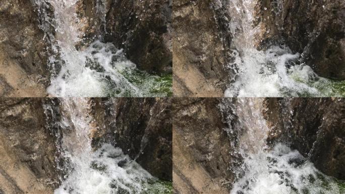 4K溪水岩石瀑布溪流