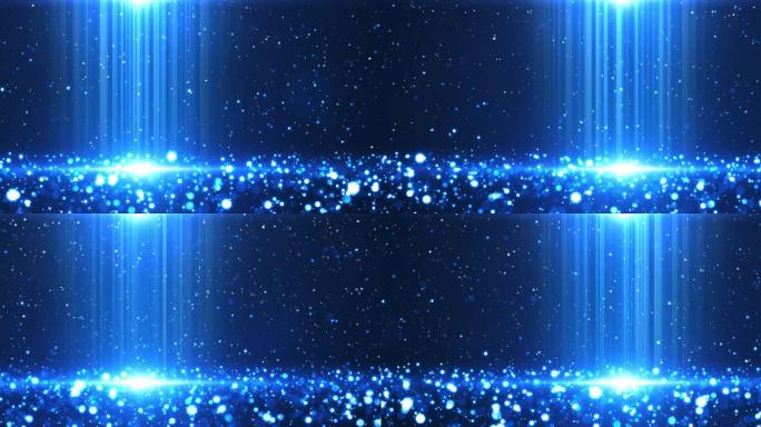 4k蓝色光束粒子背景