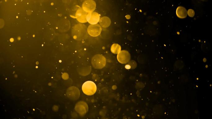25款金色粒子飘散视频