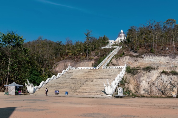 泰国拜县美音寺延时摄影