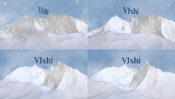 气势雪山出现logo片头展示