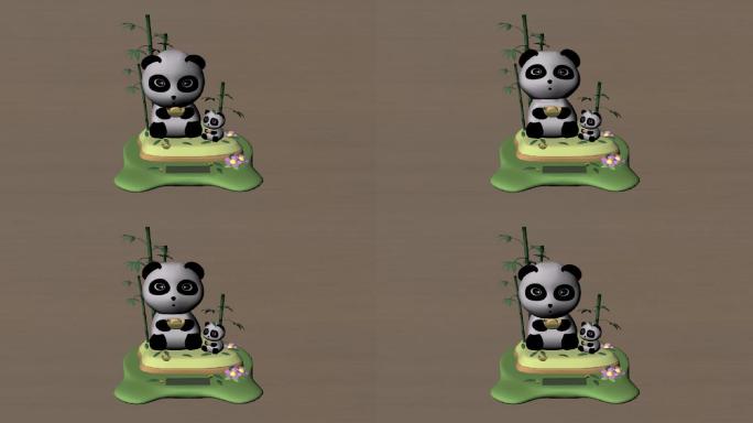 熊猫3d模型