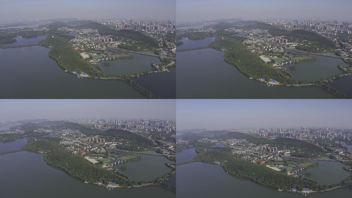 4K-log武汉东湖景区航拍