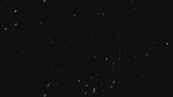 【素材】真实下雪飘落透明通道视频素材