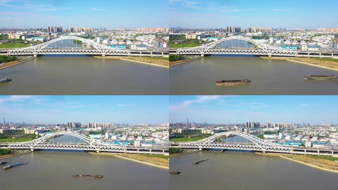 斜港大桥动态延时-4K航拍视频