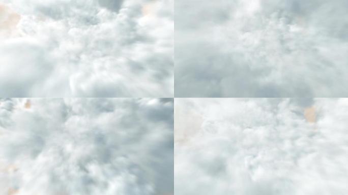 云层穿梭转场视频素材