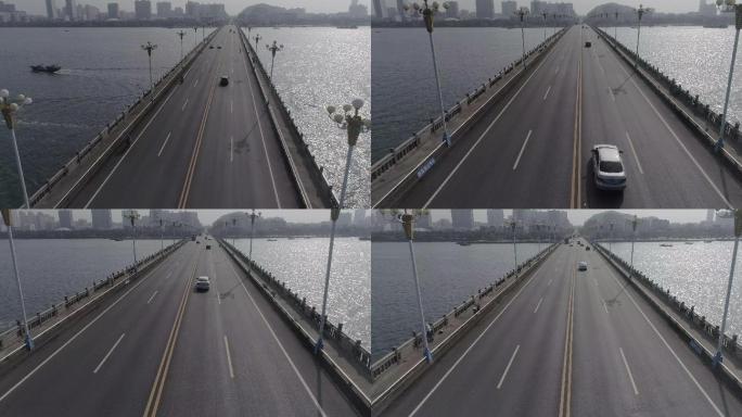 4K航拍防城港西湾跨海大桥