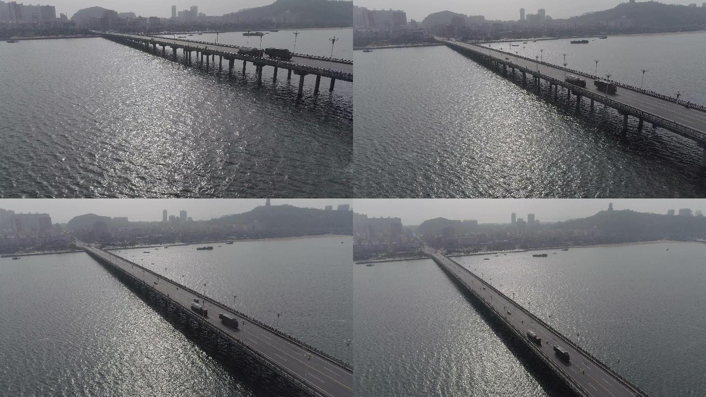 4K航拍防城港西湾跨海大桥