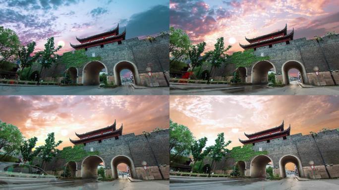 阊门阊门日出阊门日出延时摄影