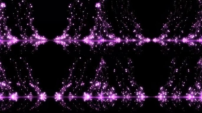 紫色梦幻粒子光斑上升