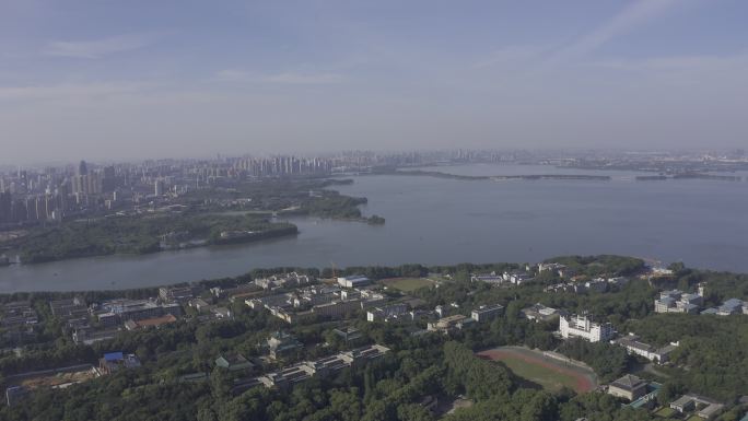 4K-log武汉东湖城市航拍