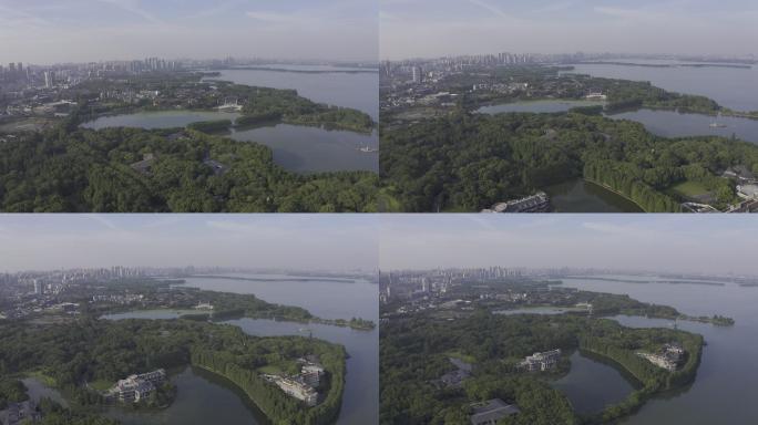 4K-log武汉大学东湖航拍