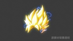超级赛亚人发型视频素材下载 超级赛亚人发型ae模板下载 Vj师网