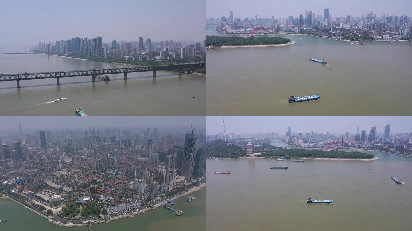武汉长江大桥两岸