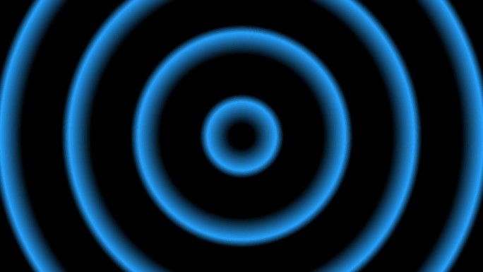 蓝色圆循环扩散
