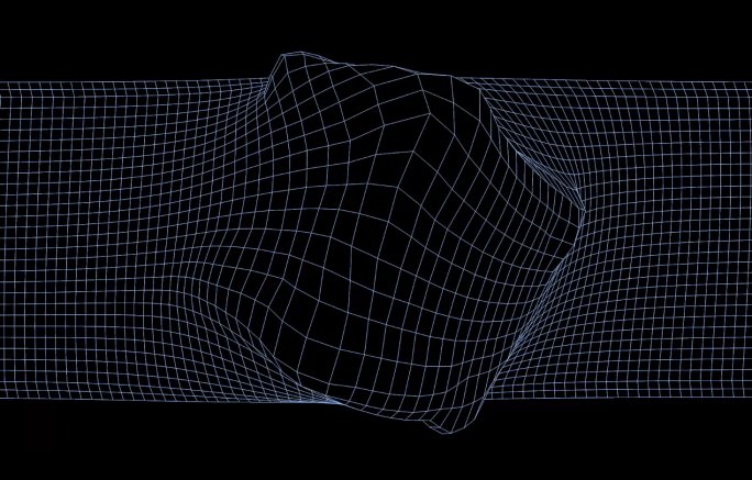 线条3D感方块C4Dibiza同款