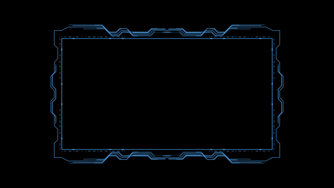 科技框HUD通明通道框字幕框03