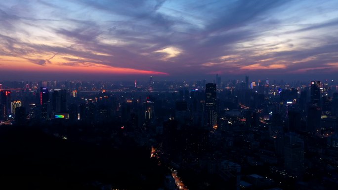 4K-log武汉城市夜景延时失败的一条