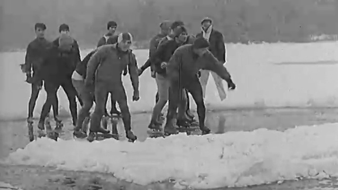 1932年冰上训练