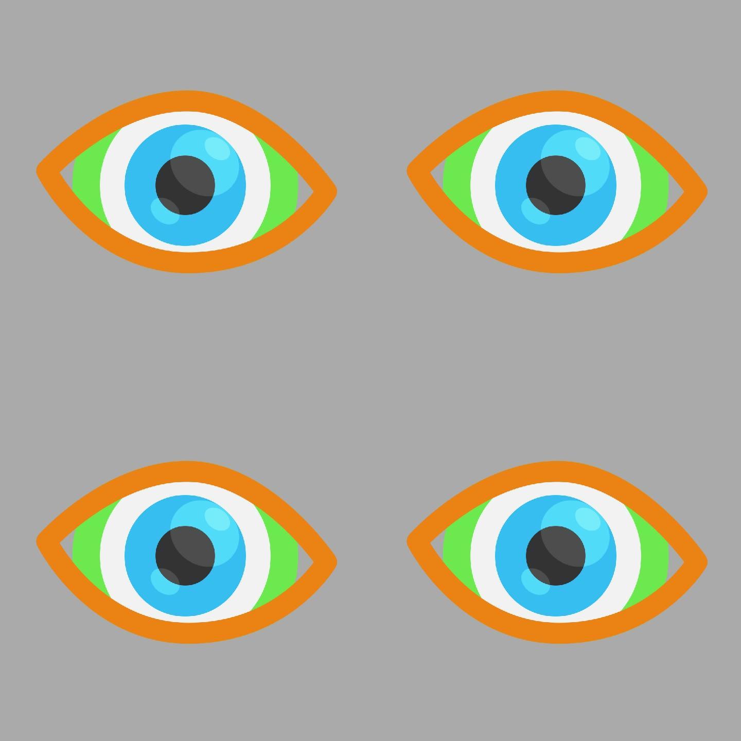 眨眼表情卡通黄色球与眼睛眨眼插画图片素材_ID:412139702-Veer图库