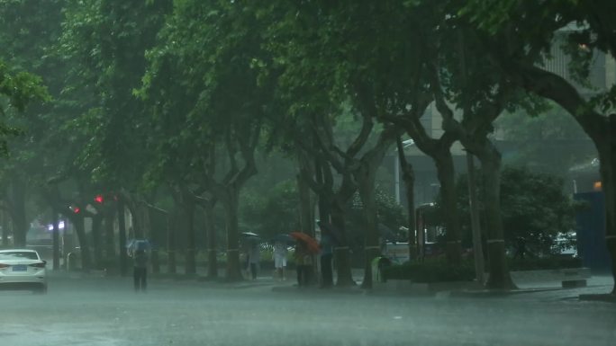 城市暴风雨