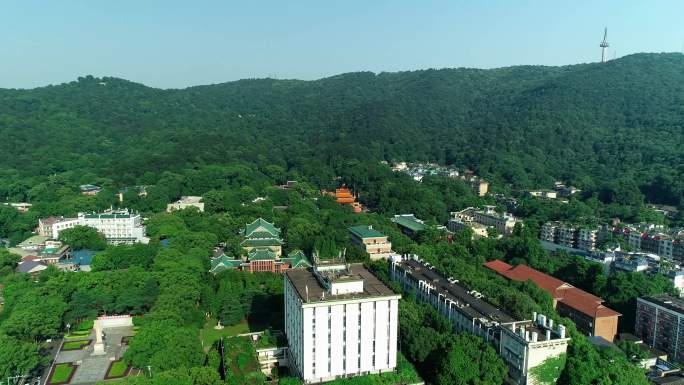 长沙岳麓山下大学城全貌