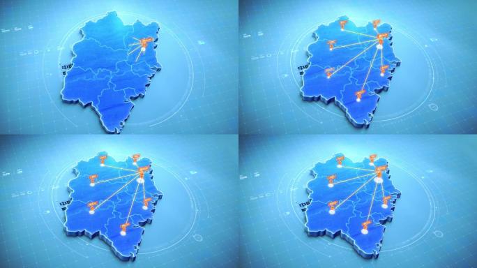 福建地图总合成