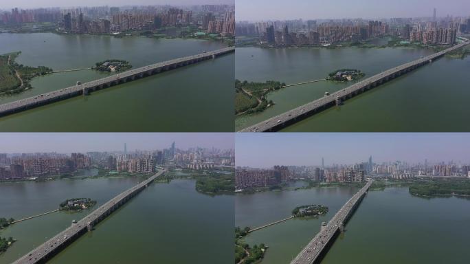 4K-log武汉墨子湖航拍
