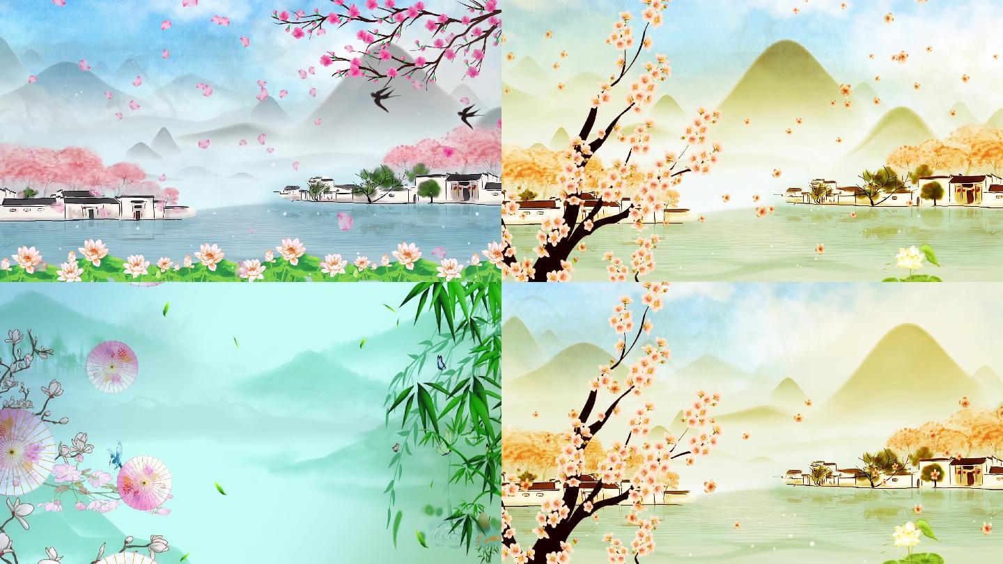 采薇舞蹈背景张渠配乐成品歌曲背景视频