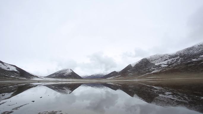 西藏雪景实拍镜头