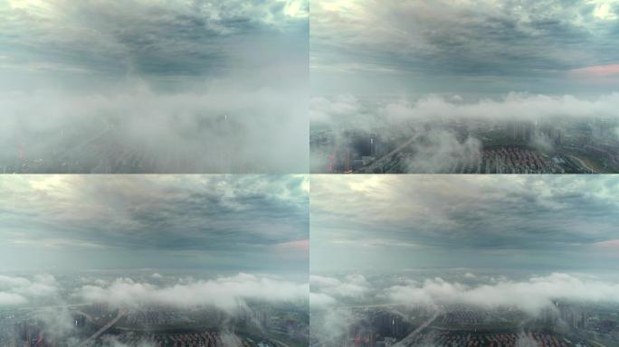 4K云层下的浏阳河（4倍速）