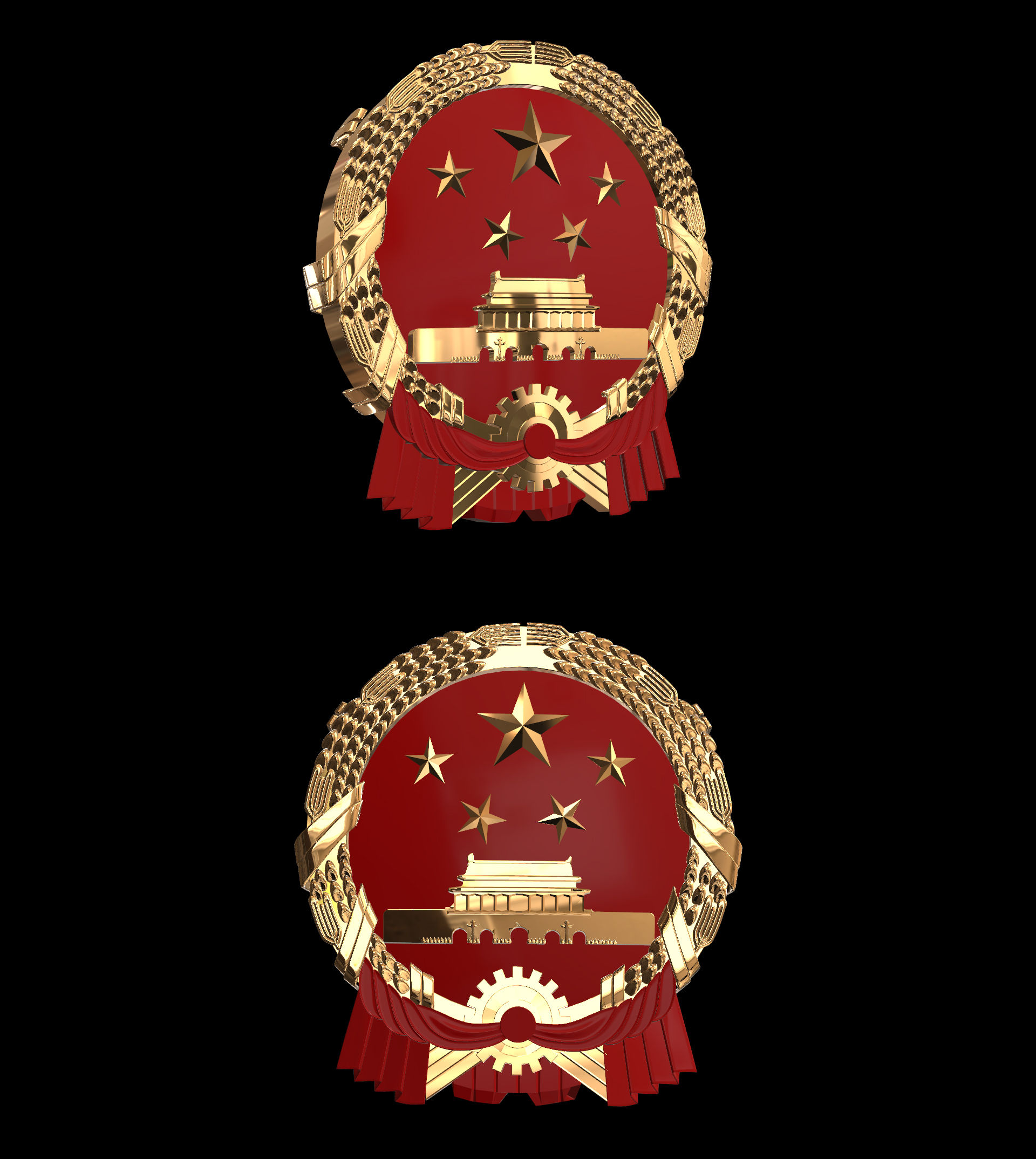 2款国徽循环旋转(带通道)
