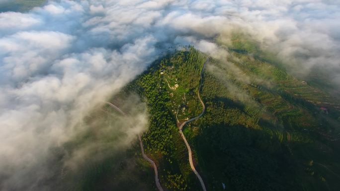 来天然沂蒙山区航拍