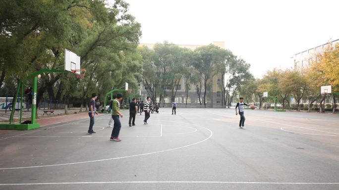 大学生打篮球