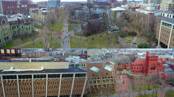 【俯角】宾夕法尼亚大学4K航拍