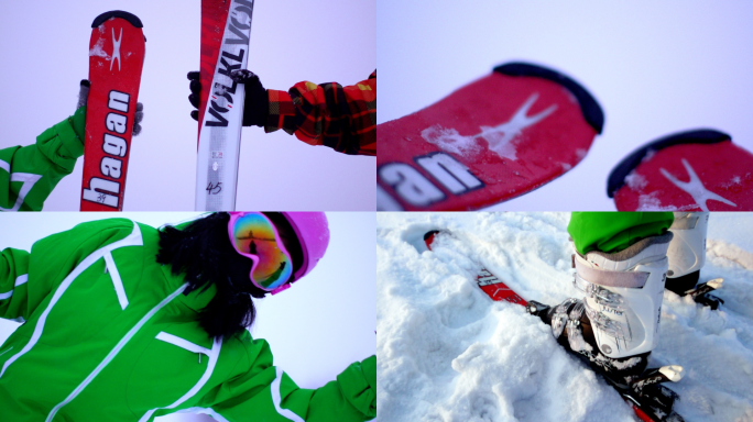超高速滑雪实拍广告画质