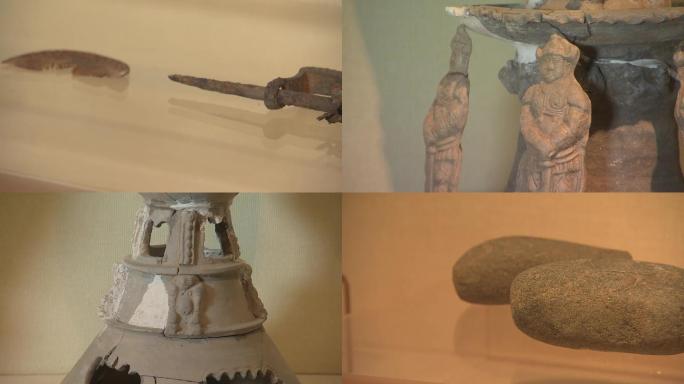 宣化博物馆内部石器