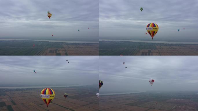 4K-log热气球广告航拍