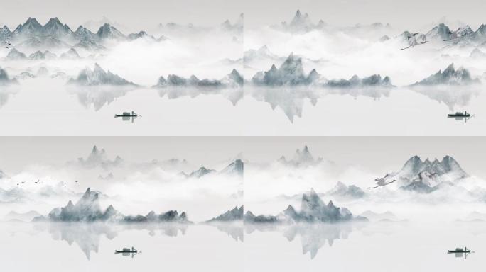 水墨山水-无缝循环