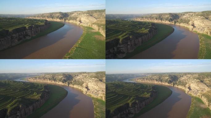 无调色黄河4K航拍