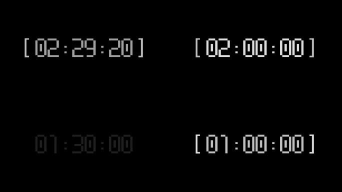 科技感数字倒计时3分钟