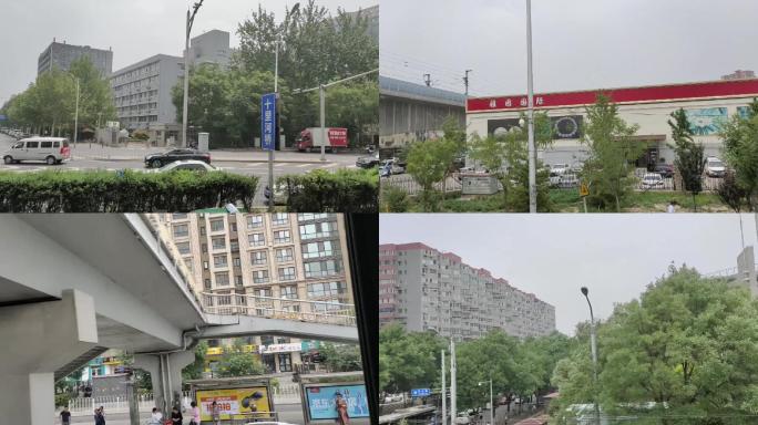三环路路边的建筑北京的路车流方庄